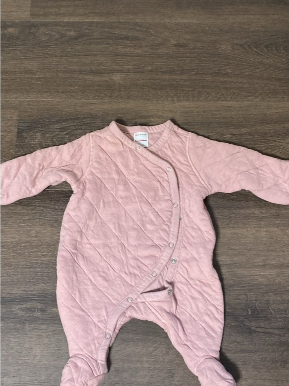 Hanna Andersson Pink Quilted Bunting Suit